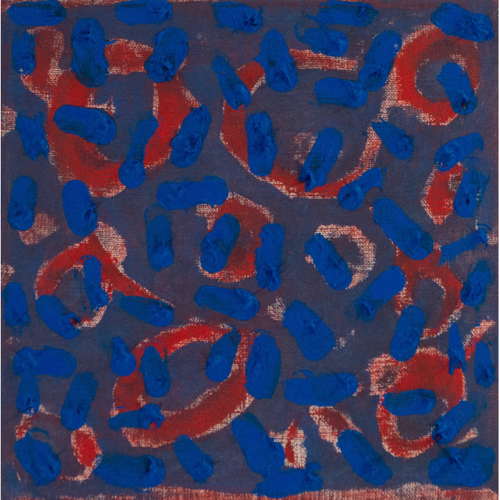 Gemälde „Ohne Titel 4“ (2022) | Anna Kordowicz-Markuszewska – Öl auf Leinwand, blaue Abstraktion Gemälde „Ohne Titel 4“ (2022) | Anna Kordowicz-Markuszewska – Öl auf Leinwand, blaue Abstraktion