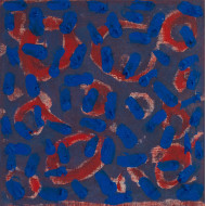 Gemälde „Ohne Titel 4“ (2022) | Anna Kordowicz-Markuszewska – Öl auf Leinwand, blaue Abstraktion Gemälde „Ohne Titel 4“ (2022) | Anna Kordowicz-Markuszewska – Öl auf Leinwand, blaue Abstraktion