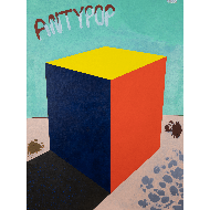 Painting “Antypop” (2022) | Leszek Markuszewski – oil on canvas, post-abstract, 120×160 cm