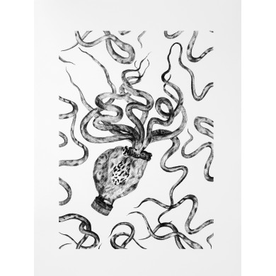 Print “Octopus 1” (2021) | Karolina Sosnowska – screen print, 42×59 cm, ed. 2 Print “Octopus 1” (2021) | Karolina Sosnowska – screen print, 42×59 cm, ed. 2