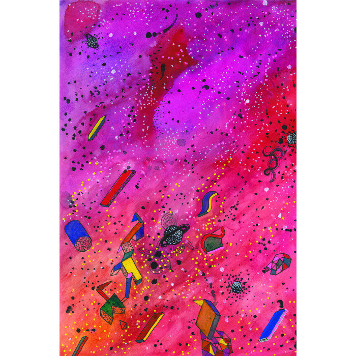 „Kosmos III“ (2021) | Karolina Sosnowska – Illustration in Mischtechnik „Kosmos III“ (2021) | Karolina Sosnowska – Illustration in Mischtechnik