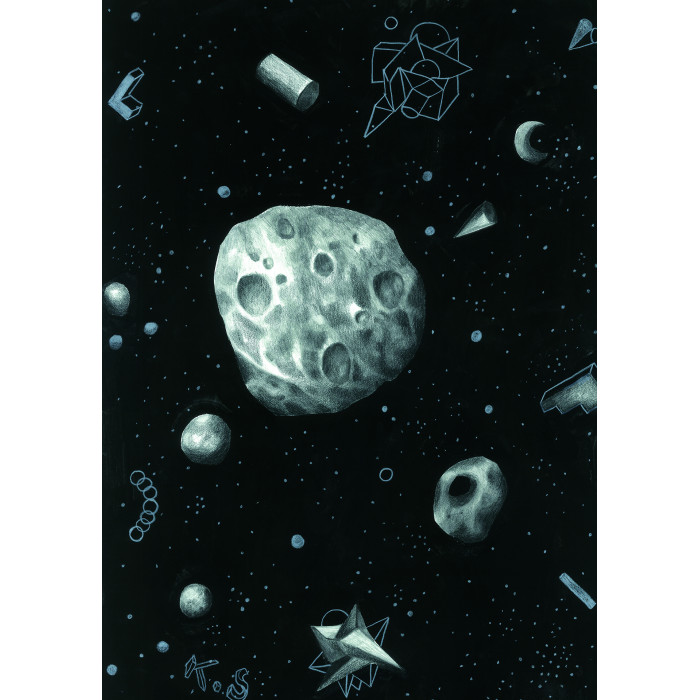 Obraz „Kosmos VII” (2021) | Karolina Sosnowska – technika mieszana, 29×42 cm, unikat Obraz „Kosmos VII” (2021) | Karolina Sosnowska – technika mieszana, 29×42 cm, unikat