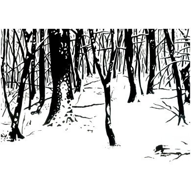 Obraz „Winter/Zima 3” (2021) | Ewa Engler-Herer – spokój, natura i elegancja w temperze Obraz „Winter/Zima 3” (2021) | Ewa Engler-Herer – spokój, natura i elegancja w temperze