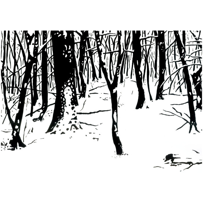 Obraz „Winter/Zima 3” (2021) | Ewa Engler-Herer – spokój, natura i elegancja w temperze Obraz „Winter/Zima 3” (2021) | Ewa Engler-Herer – spokój, natura i elegancja w temperze
