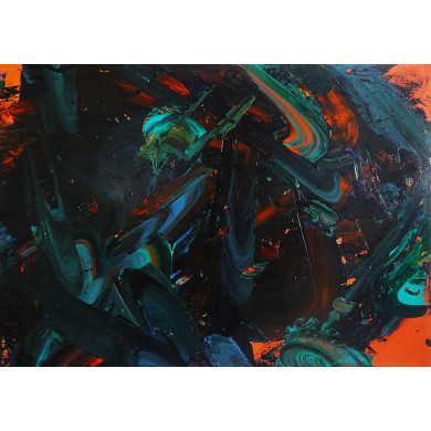 Tableau « Apeiron 178 » (2019) | Franciszek Ledóchowski – acrylique, 130×169 cm