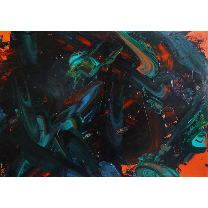 Painting “Apeiron 178” (2019) | Franciszek Ledóchowski – acrylic, 130×169 cm