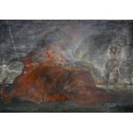 Obraz „Wewnętrzny Gwałt” (2018) | Bartłomiej Martens – emocjonalna abstrakcja Obraz „Wewnętrzny Gwałt” (2018) | Bartłomiej Martens – emocjonalna abstrakcja