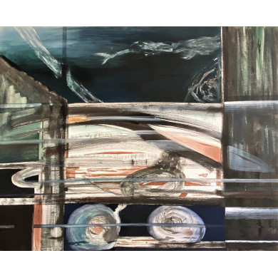 Peinture « Idylle absorbante » (2000) | Bartłomiej Martens – abstraction atmosphérique Peinture « Idylle absorbante » (2000) | Bartłomiej Martens – abstraction atmosphérique
