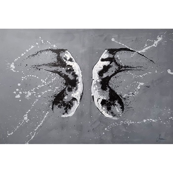 Peinture « Personality Dychotomy », 2021 | Magda Maciaszek – série Splash Woman Peinture « Personality Dychotomy », 2021 | Magda Maciaszek – série Splash Woman
