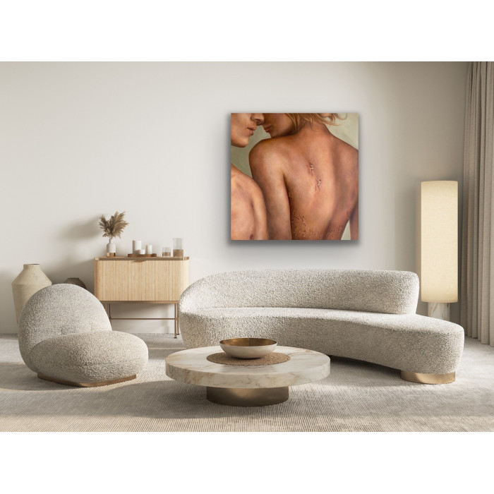 Painting “Ballroom Dance” (2022) | Joanna Czajkowska – figurative semi-nude in motion Painting “Ballroom Dance” (2022) | Joanna Czajkowska – figurative semi-nude in motion