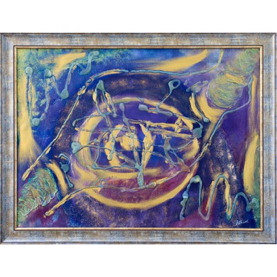 Tableau « Œil de Dieu » (2019) | Jacek Wojciech Poteralski – abstraction inspirée du Vedic Art Tableau « Œil de Dieu » (2019) | Jacek Wojciech Poteralski – abstraction inspirée du Vedic Art