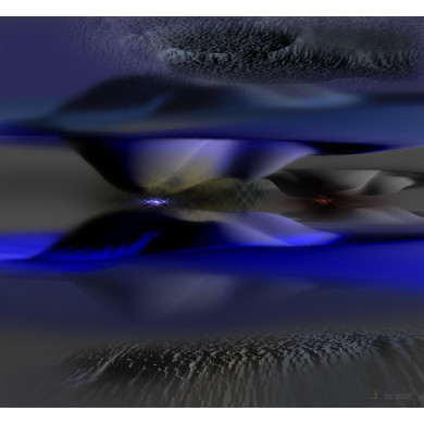 Grafika „Dark Matter”, 2022 – foto-grafika interferencyjna, edycja limitowana Grafika „Dark Matter”, 2022 – foto-grafika interferencyjna, edycja limitowana