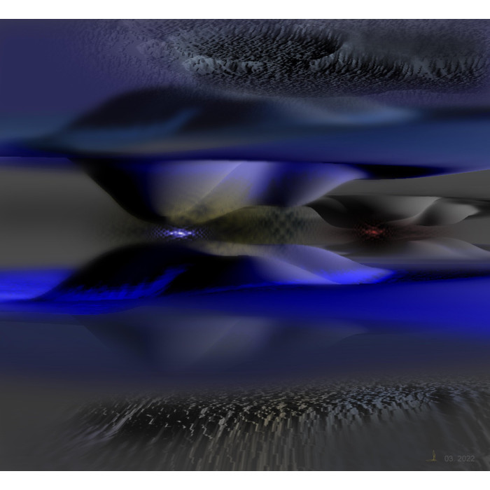 Grafika „Dark Matter”, 2022 – foto-grafika interferencyjna, edycja limitowana Grafika „Dark Matter”, 2022 – foto-grafika interferencyjna, edycja limitowana