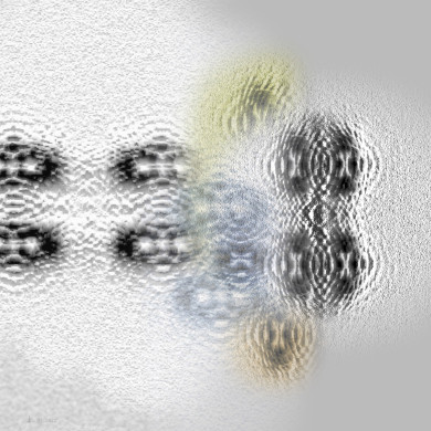 Grafik „Strings and Loops 1“, 2022 – Interferenz-Fotografie, limitierte Edition Grafik „Strings and Loops 1“, 2022 – Interferenz-Fotografie, limitierte Edition