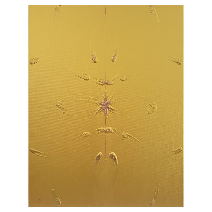 Painting “Lux 8813” (2018) | Rafał Wieczorek – acrylic on canvas, 46×60 cm