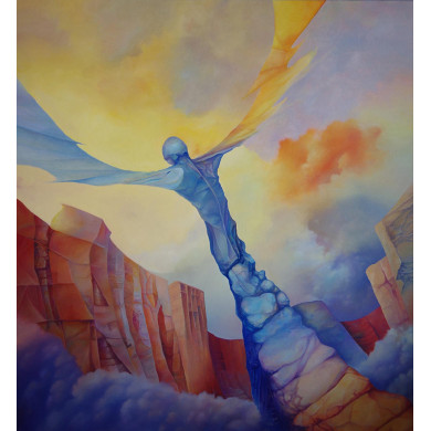 “Towards Freedom” (2015) | Piotr Horodyński – oil on canvas, 100×92 cm