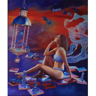 Obraz „CISZA JEST POEZJĄ” (2022) | Piotr Horodyński – olej na płótnie, 100×120 cm