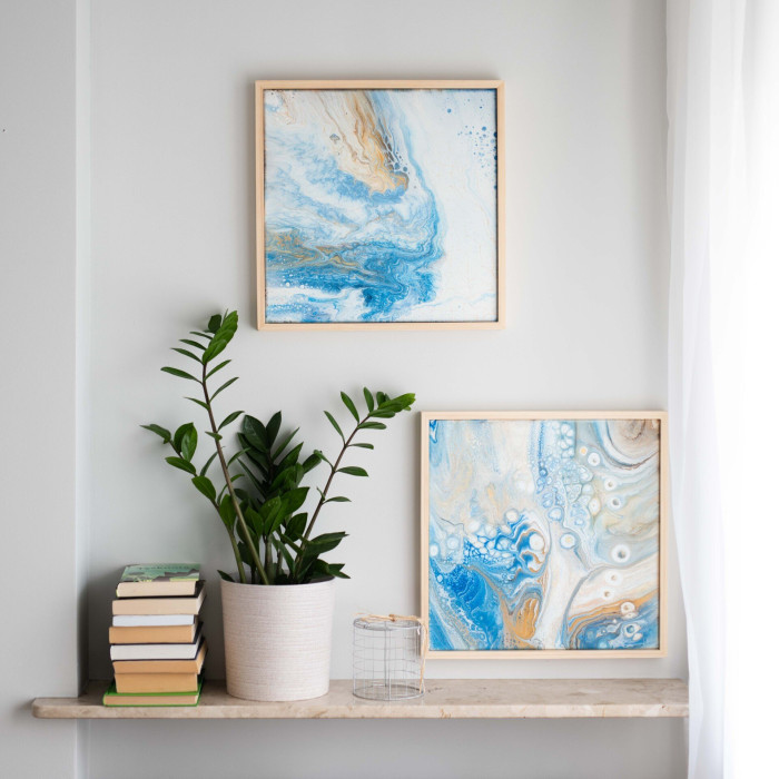 Obraz „Thirst” (2022) | Ela Kubat – organiczna abstrakcja w technice pouring art Obraz „Thirst” (2022) | Ela Kubat – organiczna abstrakcja w technice pouring art