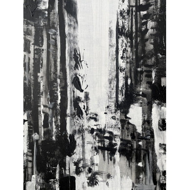 Obraz „1rst Avenue” (2019) | Paulina Taranek – akryl na płótnie, 80×60 cm