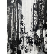 Obraz „1rst Avenue” (2019) | Paulina Taranek – akryl na płótnie, 80×60 cm