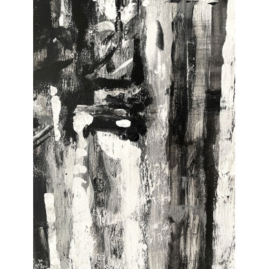 Obraz „2nd Avenue” (2019) | Paulina Taranek – akryl i olej na płótnie, 100×80 cm, Cityscapes