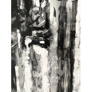 Obraz „2nd Avenue” (2019) | Paulina Taranek – akryl i olej na płótnie, 100×80 cm, Cityscapes