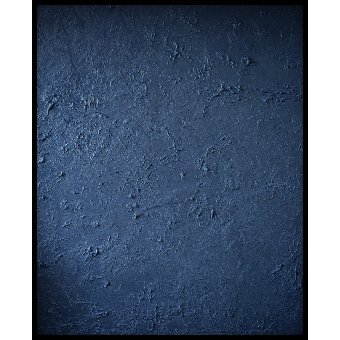 « No name Blue » (2023) | Mira Pürschel – acrylique/mixte sur toile 3D, 120×100 cm