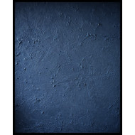 Obraz „No name Blue” (2023) | Mira Pürschel – akryl/mixed media na płótnie 3D, 120×100 cm