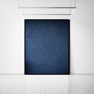 Gemälde „No name Blue“ (2023) | Mira Pürschel – Mischtechnik auf 3D-Leinwand, 120×100 cm