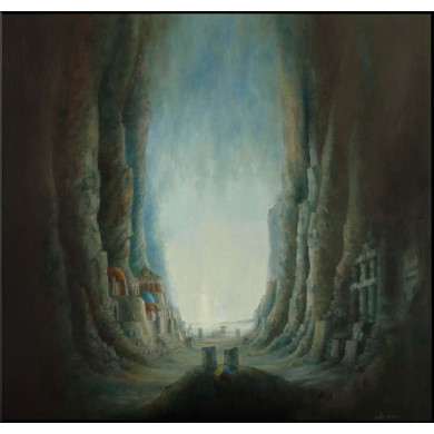 Peinture « Grey Harbour 2 », 2020 | Andrzej Maląg – huile sur panneau HDF Peinture « Grey Harbour 2 », 2020 | Andrzej Maląg – huile sur panneau HDF