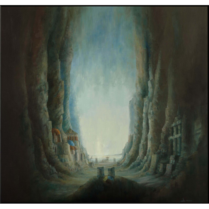 Peinture « Grey Harbour 2 », 2020 | Andrzej Maląg – huile sur panneau HDF Peinture « Grey Harbour 2 », 2020 | Andrzej Maląg – huile sur panneau HDF