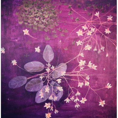 Peinture « Flower » (2023) | Bożena Knecht – figuratif délicat inspiré par la nature Peinture « Flower » (2023) | Bożena Knecht – figuratif délicat inspiré par la nature