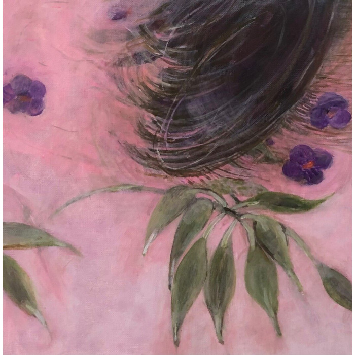 Gemälde „Flower“ (2023) | Bożena Knecht – zarte figurative Naturdarstellung Gemälde „Flower“ (2023) | Bożena Knecht – zarte figurative Naturdarstellung