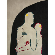 « Future Past » (2021) | Matylda Burszta – technique mixte sur lin, 120×90 cm