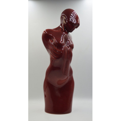 Sculpture “Lady Twin” (2023) | Roland Kościółek – glazed ceramic, 10×10×30 cm