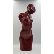 Sculpture « Lady Twin » (2023) | Roland Kościółek – céramique émaillée, 10×10×30 cm