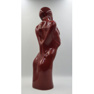Rzeźba „Lady Twin” (2023) | Roland Kościółek – ceramika szkliwiona, 10×10×30 cm