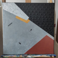 Peinture « Pion ou joueur » (2021) | Dorota Kiermasz – abstraction réelle sur la liberté et le destin Peinture « Pion ou joueur » (2021) | Dorota Kiermasz – abstraction réelle sur la liberté et le destin