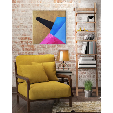 Peinture « Pink 2 » (2019) | Dorota Kiermasz – abstraction géométrique Peinture « Pink 2 » (2019) | Dorota Kiermasz – abstraction géométrique