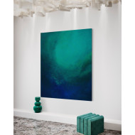 « In light we trust » (2023) | Marta Chudzik – acrylique sur toile, 160×130 cm