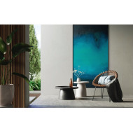 “Flowing River” (2023) | Marta Chudzik – acrylic on canvas, 180×100 cm