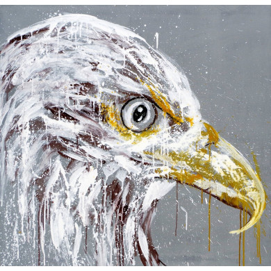 Peinture « Aigle I », 2021 – acrylique, série Dichotomie de la personnalité Peinture « Aigle I », 2021 – acrylique, série Dichotomie de la personnalité