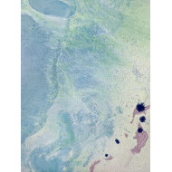 Painting “Blue Sigh 5”, 2017 – acrylic, abstraction series