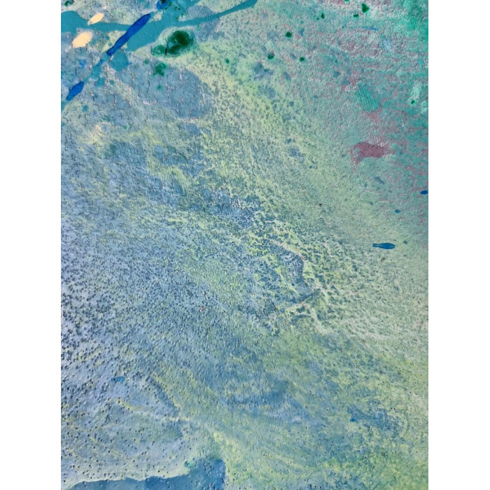 Obraz „Blue Sigh 5”, 2017 – akryl, cykl abstrakcji Obraz „Blue Sigh 5”, 2017 – akryl, cykl abstrakcji