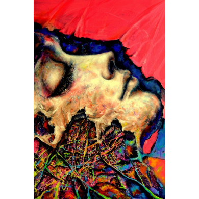 Gemälde „Auf der Suche nach der verlorenen Farbe“ (2022) | Łukasz Jankiewicz – Öl auf Leinwand, Porträt, 100×150×3 cm Gemälde „Auf der Suche nach der verlorenen Farbe“ (2022) | Łukasz Jankiewicz – Öl auf Leinwand, Porträt, 100×150×3 cm