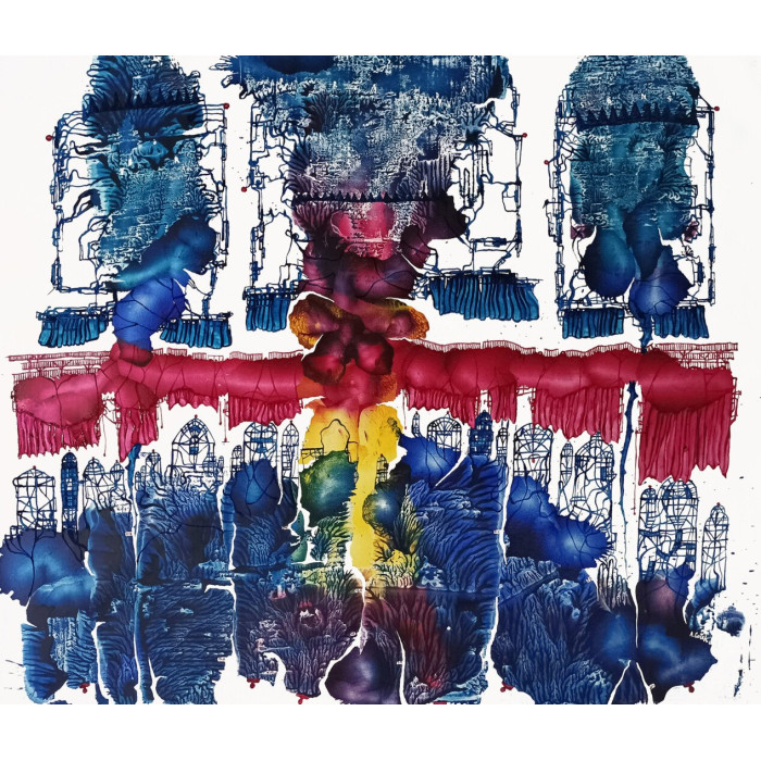 Peinture Foules III (2023) | Andrzej Ciołek – huile sur toile Peinture Foules III (2023) | Andrzej Ciołek – huile sur toile