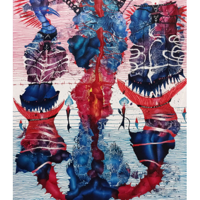 Peinture « Tłumy V », 2023 | Andrzej Ciołek – huile sur toile Peinture « Tłumy V », 2023 | Andrzej Ciołek – huile sur toile