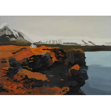 Peinture « Falaises » (2022) | Anna Selerowicz – huile sur toile, paysage symbolique Peinture « Falaises » (2022) | Anna Selerowicz – huile sur toile, paysage symbolique