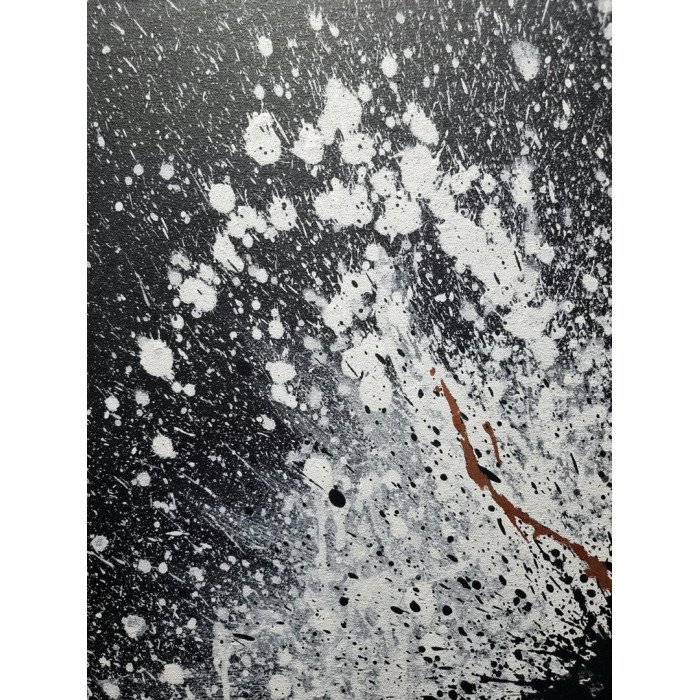 Obraz „Ćma”, 2023 – akryl na płótnie, 120×120 cm (cykl: Dychotomia osobowości) Obraz „Ćma”, 2023 – akryl na płótnie, 120×120 cm (cykl: Dychotomia osobowości)