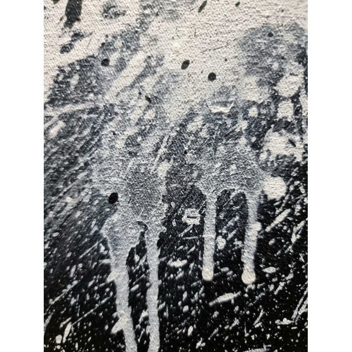 Obraz „Ćma”, 2023 – akryl na płótnie, 120×120 cm (cykl: Dychotomia osobowości) Obraz „Ćma”, 2023 – akryl na płótnie, 120×120 cm (cykl: Dychotomia osobowości)